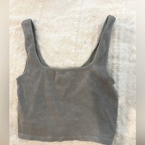 Forever 21 ribbed crop tank top
